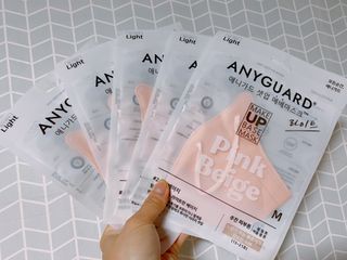 [애니가드] 셋업 메베마스크라이트  (대형 4컬러 + 중형 4컬러) — 4.5점을 준 리뷰어가 2022년 7월 올린 사용 사진