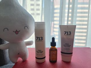 [세븐원쓰리 713]오아시스 세트 몽글토너, 소나무보습크림, 피누스비타민C 세럼 — 5점을 준 리뷰어가 2021년 11월 올린 사용 사진