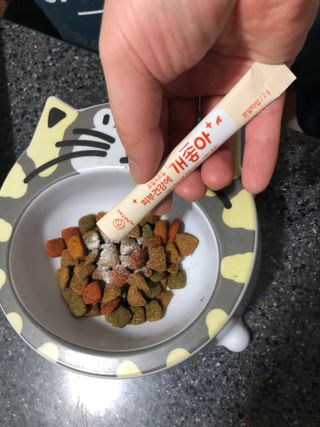 My Pet Care 모발과 모질 피부건강에 개좋아 — 4점을 준 리뷰어가 2021년 4월 올린 사용 사진