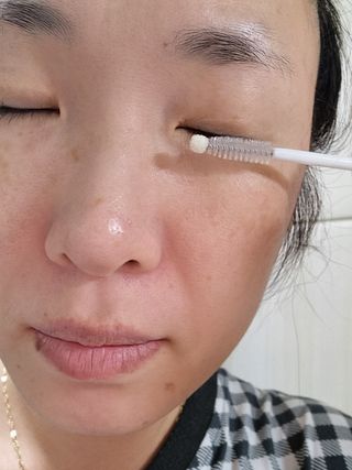 피부미 골드베릴 아이래쉬 앰플 10ml — 4점을 준 리뷰어가 2021년 10월 올린 사용 사진