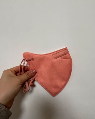 애니가드 셋업마스크 4컬러 각 10매입 [크리미베이지, 캐시미어로즈, 초콜렛브라운, 미드나잇네이비] — 4.5점을 준 리뷰어가 2022년 2월 올린 사용 사진