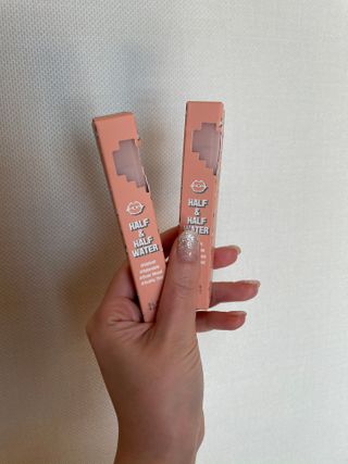 [블랙루즈]하프앤하프틴트 10종 中 택1+랜덤1 — 5점을 준 리뷰어가 2021년 2월 올린 사용 사진