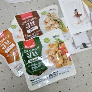 굽네몰 굽네 닭가슴살 큐브 3종 9팩 — 5점을 준 리뷰어가 2021년 11월 올린 사용 사진