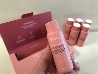 랩앤뷰티 메가 벨벳 콜라겐 12000 — 5점을 준 리뷰어가 2021년 5월 올린 사용 사진