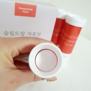 [슬림드랍 석류맛] 건기식 다이어트 보조제 겸 비타민 — 5점을 준 리뷰어가 2022년 1월 올린 사용 사진