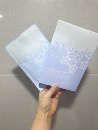 비프리코스메틱 더블아이스진정마스크팩 5매 — 4점을 준 리뷰어가 2023년 2월 올린 사용 사진