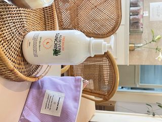 [닥터문] 프리미엄 알로에베라 선크림 500ml — 5점을 준 리뷰어가 2022년 6월 올린 사용 사진