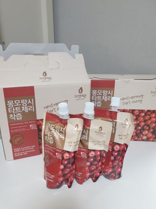 자연에온 몽모랑시 타트체리 착즙 100mL 10개입 2BOX — 5점을 준 리뷰어가 2021년 1월 올린 사용 사진