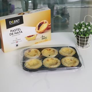 디앙뜨 포르투갈 에그타르트 오리지널 맛+패션후르츠+초콜릿타르트 맛 중 택1 — 3.5점을 준 리뷰어가 2021년 8월 올린 사용 사진