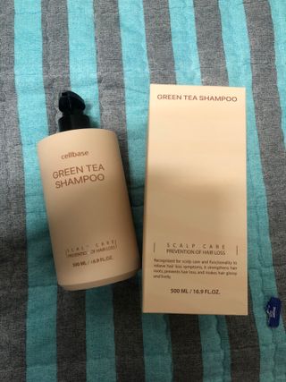프리마인 더이상 뻣뻣하고 효과없는 탈모샴푸는 NO. 근본부터 케어하는 셀베이스 그린티샴푸(500ml) — 5점을 준 리뷰어가 2023년 5월 올린 사용 사진