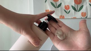 프리마인 더이상 뻣뻣하고 효과없는 탈모샴푸는 NO. 근본부터 케어하는 셀베이스 그린티샴푸(500ml) — 5점을 준 리뷰어가 2023년 4월 올린 사용 사진