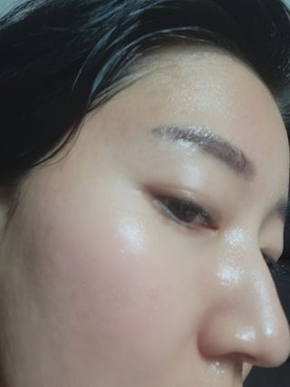 쿠피 피디알엔 연어 더마 페이셜 마스크 — 5점을 준 리뷰어가 2022년 1월 올린 사용 사진