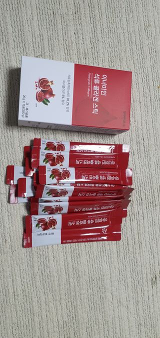 이너미인 석류 콜라겐 스틱 — 5점을 준 리뷰어가 2021년 1월 올린 사용 사진