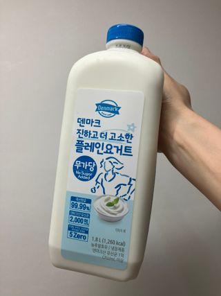 프리_[덴마크] 진하고 더 고소한 플레인 요거트 1.8L — 5점을 준 리뷰어가 2025년 5월 올린 사용 사진