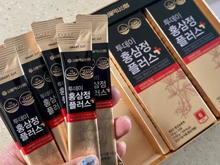 서울약사신협_투데이홍삼정플러스스틱_10g x 30포 — 5점을 준 리뷰어가 2021년 5월 올린 사용 사진