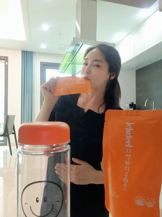 JEJUFEEL 리얼바디클렌즈 — 5점을 준 리뷰어가 2022년 8월 올린 사용 사진