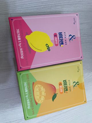비타앤C 레몬맛, 망고맛 — 5점을 준 리뷰어가 2021년 6월 올린 사용 사진