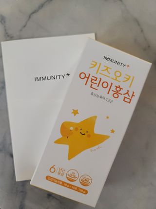 [이뮤니티플러스]우리아이 면역오키, 건강오키 _ 키즈오키 어린이홍삼 10포 1box — 5점을 준 리뷰어가 2022년 3월 올린 사용 사진