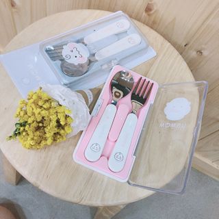 유비맘 스푼포크 케이스 세트 1+1 _컬러랜덤 발송 — 5점을 준 리뷰어가 2021년 1월 올린 사용 사진