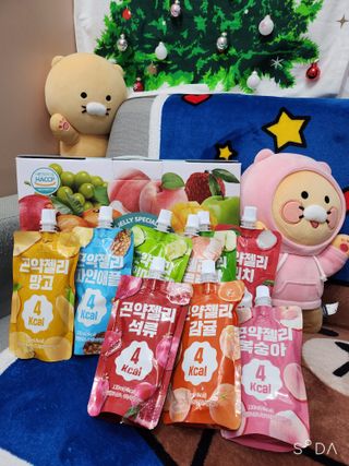 참앤들황토농원 10가지 맛, 입맛대로 스페셜하게~ 가볍게 한 포 땡! 곤약젤리 스페셜 패키지 130ml x 30포 — 5점을 준 리뷰어가 2022년 12월 올린 사용 사진