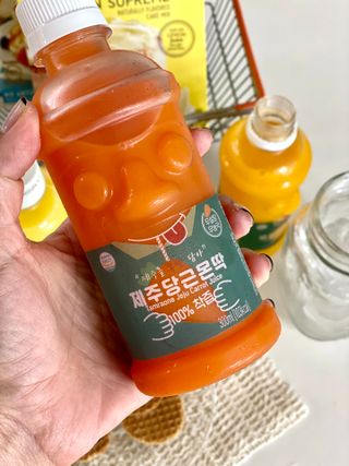 탐라원 제주의 맛, 몬딱주스 4종세트 - 한라봉몬딱주스, 천혜향몬딱주스, 청귤에이드, 당근몬딱주스 — 5점을 준 리뷰어가 2021년 8월 올린 사용 사진