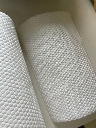 부직포나라 중금속유해물질ZERO 뜯어쓰는 주방 일회용수세미 60매 2매 — 5점을 준 리뷰어가 2022년 9월 올린 사용 사진