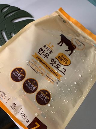 오마뎅 한우핫도그 — 4.5점을 준 리뷰어가 2021년 5월 올린 사용 사진