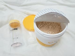 프로티원 단백질쉐이크 곡물맛 2주분 1통+보틀 — 5점을 준 리뷰어가 2021년 4월 올린 사용 사진
