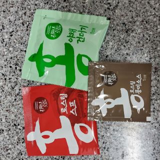 [풀무원] 자연은맛있다 정면, 백면, 홍면  세트 — 3점을 준 리뷰어가 2021년 4월 올린 사용 사진