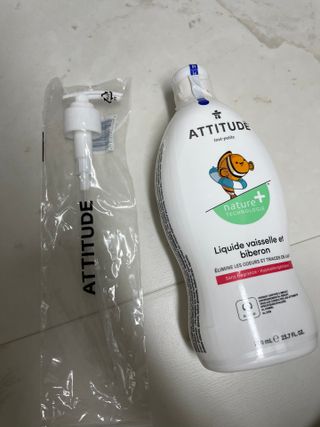 에티튜드 천연 젖병세정제 무향 700ml 1종 주방세제 EWG올그린 순한 비건 세제 — 5점을 준 리뷰어가 2022년 8월 올린 사용 사진