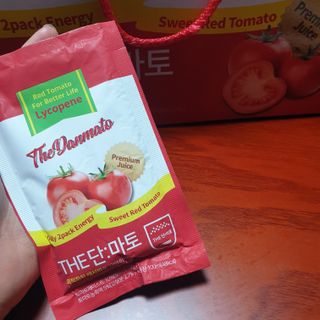 제이제이바이오 더단마토 프리미엄주스 100ml 30팩입 - 무설탕 스테비아 토마토즙 — 5점을 준 리뷰어가 2021년 11월 올린 사용 사진