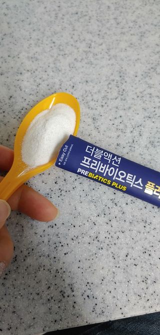 메이준뉴트리 더블액션 프리바이오틱스 플러스+ — 5점을 준 리뷰어가 2021년 3월 올린 사용 사진