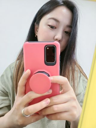 [골드앤디어] 14K 사각 네모 원터치 귀걸이_3color — 5점을 준 리뷰어가 2021년 6월 올린 사용 사진