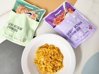 [푸딩팩토리] 요잇조잇 닭갈비 닭가슴살/김치 닭가슴살 곤약볶음밥 2종 (김치볶음밥 2개 닭갈비 볶음밥 1개) — 5점을 준 리뷰어가 2022년 7월 올린 사용 사진