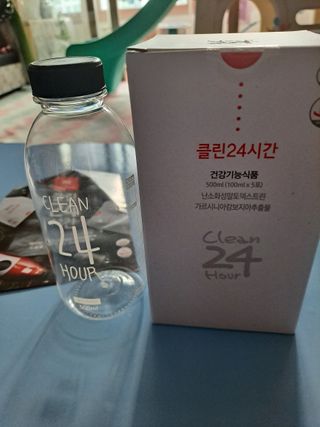 클린24시간 1BOX(5포) + 전용보틀(500ml) — 5점을 준 리뷰어가 2023년 8월 올린 사용 사진