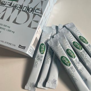 셀렉스스포츠 셀렉스 밀크세라마이드 저분자피쉬콜라겐 28포 X 1박스 — 5점을 준 리뷰어가 2021년 8월 올린 사용 사진