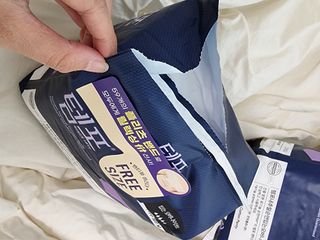 FREE [템포] 패드 내추럴순면 입는 오버나이트 5P * 2개 — 5점을 준 리뷰어가 2023년 10월 올린 사용 사진