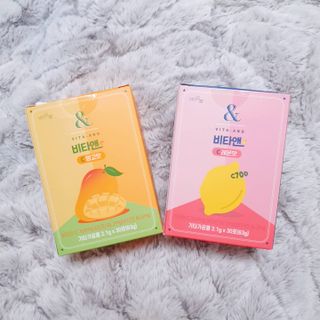비타앤C 레몬맛, 망고맛 — 5점을 준 리뷰어가 2021년 5월 올린 사용 사진