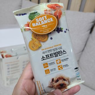 씨디랩 속이 편한 강아지 사료 소프트발란스 기호성 좋은 발효사료 피부와 위장 관절과 위장 — 5점을 준 리뷰어가 2021년 3월 올린 사용 사진