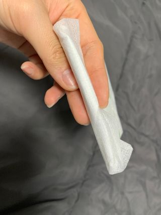 라포유 생리대 순면커버 중형 날개형 — 5점을 준 리뷰어가 2021년 2월 올린 사용 사진
