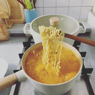 [풀무원] 자연은맛있다 정면, 백면, 홍면  세트 — 5점을 준 리뷰어가 2021년 4월 올린 사용 사진
