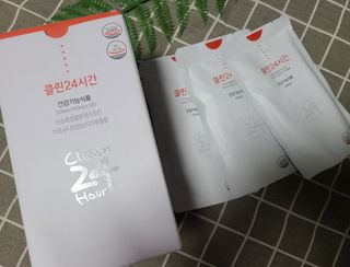 클린24시간 1BOX(5포) + 전용보틀(500ml) — 5점을 준 리뷰어가 2022년 10월 올린 사용 사진