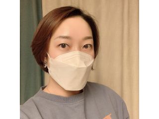 나무드 [50매입] 국내생산 KF94 크린웰 황사방역용 마스크 대형 — 4점을 준 리뷰어가 2021년 11월 올린 사용 사진