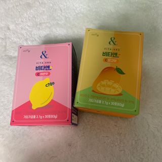 비타앤C 레몬맛, 망고맛 — 5점을 준 리뷰어가 2021년 4월 올린 사용 사진