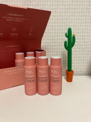 랩앤뷰티 메가 벨벳 콜라겐 12000 — 5점을 준 리뷰어가 2021년 5월 올린 사용 사진