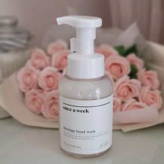 원스어윅 핸드워시 모링가향 본품1 + 리필파우치3 — 5점을 준 리뷰어가 2021년 1월 올린 사용 사진