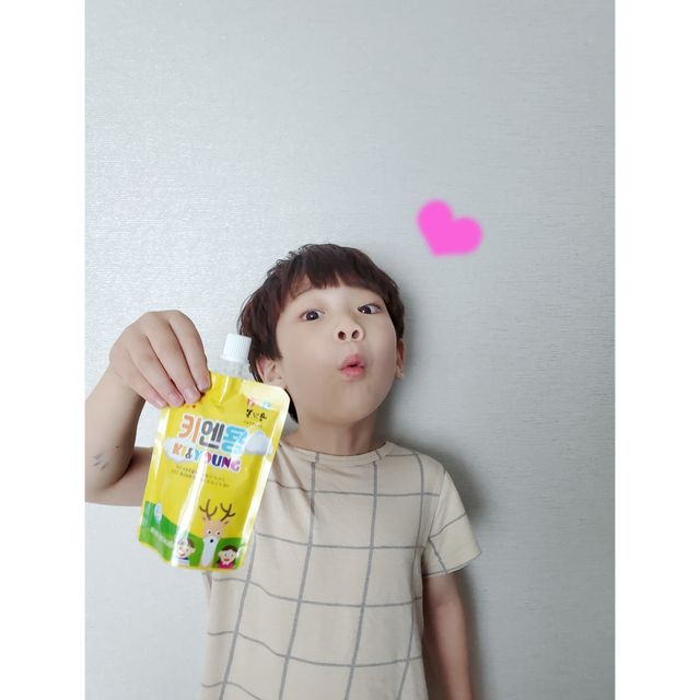 [몸엔용] 어린이, 초등학생의 영양간식 달콤 국산녹용 키엔용  80ml x 10포 리뷰 사진