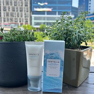 [스킨1004] 마다가스카르 센텔라 히알루-시카 워터핏 선세럼 50ml — 5점을 준 리뷰어가 2024년 5월 올린 사용 사진