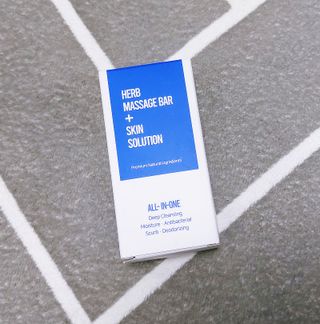 제이제이바이오 허브마사지바 올인원 알약비누 — 5점을 준 리뷰어가 2022년 3월 올린 사용 사진