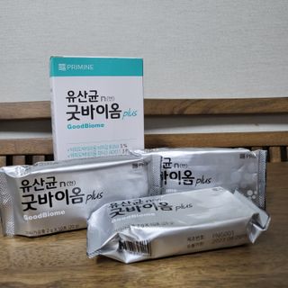 프리마인 유산균 국가지정연구소 선정, 살아있는 생유산균 200억 마리의 힘. 유산균n굿바이옴플러스 — 3.5점을 준 리뷰어가 2021년 11월 올린 사용 사진